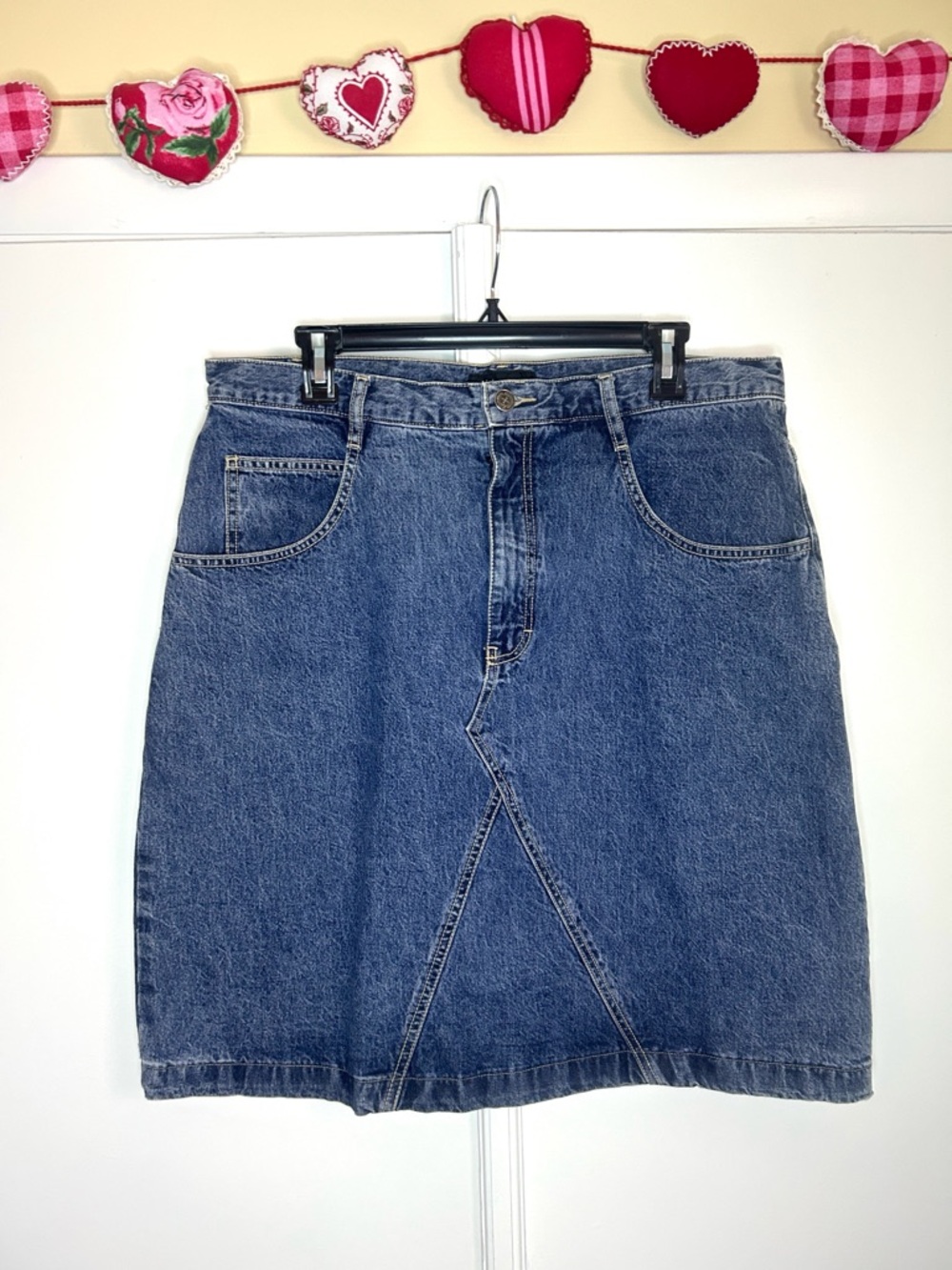 Vintage Y2K Denim Midi Skirt